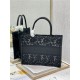 MEDIUM Dior BOOK TOTE Embroidery with Macramé Effect High