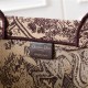 LARGE Dior BOOK TOTE Toile de Jouy Embroidery Burgundy High