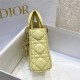 MICRO LADY Dior BAG Patent Cannage Calfskin Yellow High