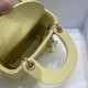 MICRO LADY Dior BAG Patent Cannage Calfskin Yellow High