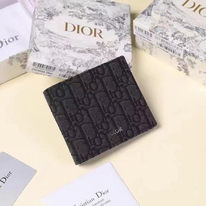 Dior Wallet Dior Oblique Jacquard High