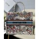 LARGE Dior BOOK TOTE Latte Multicolor Dior Constellation Embroidery High