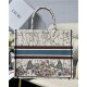 LARGE Dior BOOK TOTE Latte Multicolor Dior Constellation Embroidery High