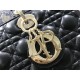 LARGE LADY Dior BAG Cannage Lambskin Black High