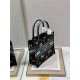 SMALL Dior BOOK TOTE Dior Pixel Zodiac Embroidery Black High