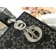 MEDIUM LADY Dior BAG Strass Cannage Satin High