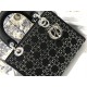 MEDIUM LADY Dior BAG Strass Cannage Satin High