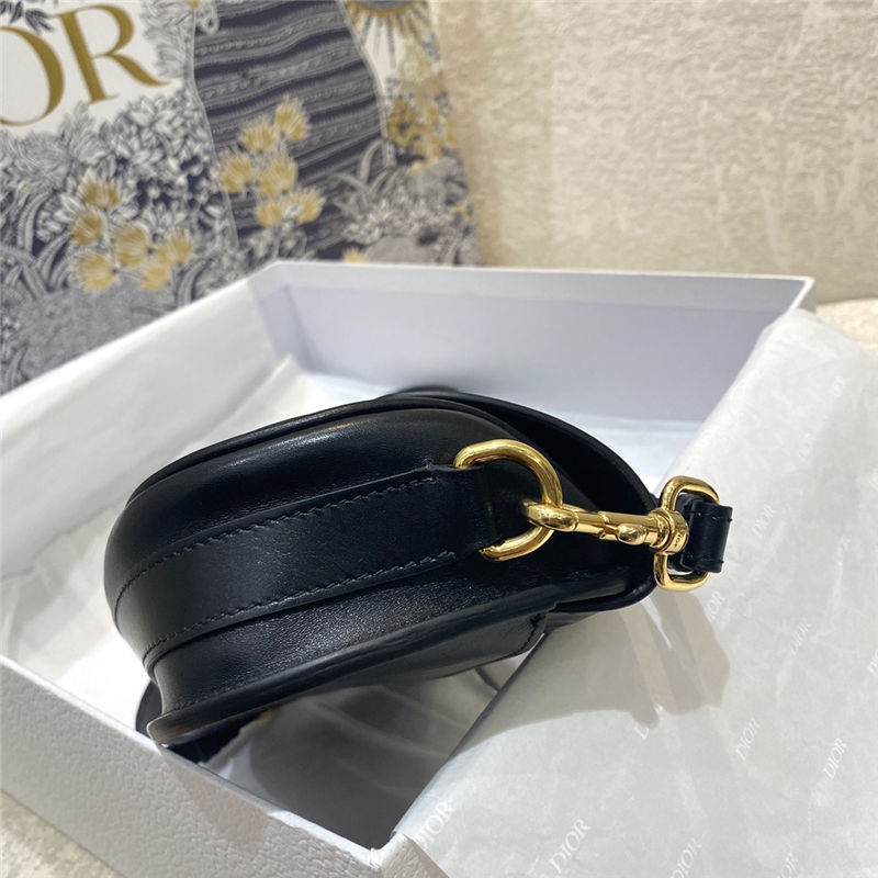 Dior BOBBY EAST-WEST BAG Box Calfskin Black High