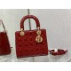 MEDIUM LADY Dior BAG Patent Cannage Calfskin High