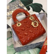 SMALL LADY Dior MY ABCDior BAG Patent Cannage Calfskin High