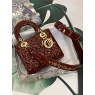 SMALL LADY Dior MY ABCDior BAG Patent Cannage Calfskin High