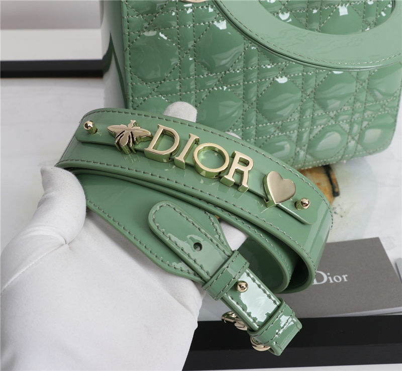 SMALL LADY Dior MY ABCDior BAG Patent Cannage Calfskin High