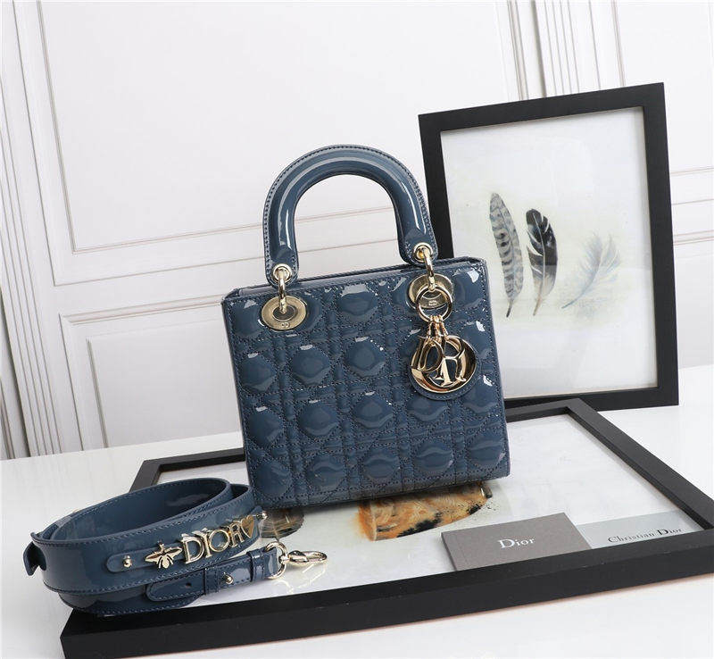 SMALL LADY Dior MY ABCDior BAG Patent Cannage Calfskin High