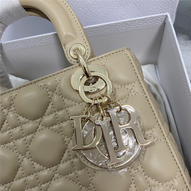 SMALL LADY Dior MY ABCDior BAG Cannage Lambskin Enamel High