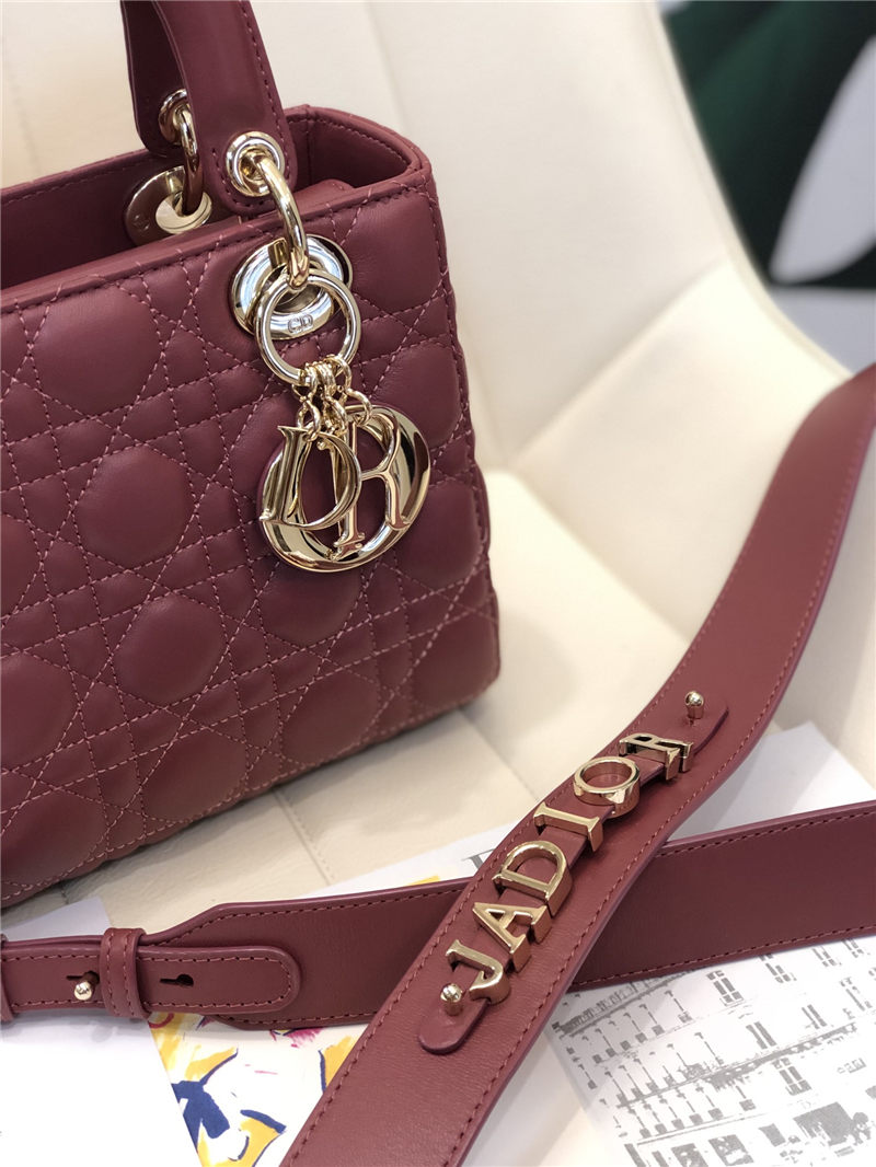 SMALL LADY Dior MY ABCDior BAG Cannage Lambskin High