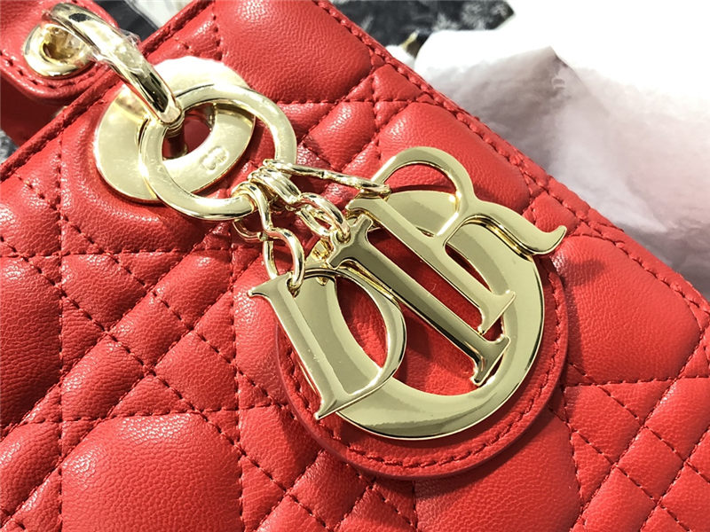 SMALL LADY Dior MY ABCDior BAG Cannage Lambskin High