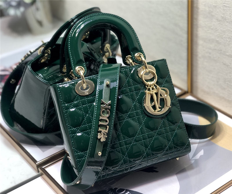 SMALL LADY Dior MY ABCDior BAG Patent Cannage Calfskin High