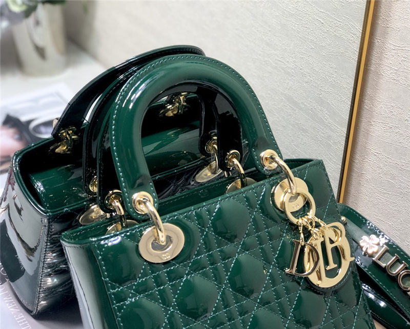 SMALL LADY Dior MY ABCDior BAG Patent Cannage Calfskin High