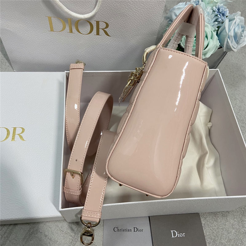 SMALL LADY Dior MY ABCDior BAG Patent Cannage Calfskin High