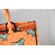 MEDIUM Dior BOOK TOTE Multicolor Dragon & Fire Embroidery Orange High