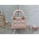 MINI LADY Dior BAG Cannage Lambskin Gold Metal Pink High