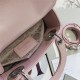 MINI LADY Dior BAG Cannage Lambskin Silver Metal Pink High