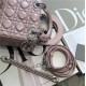 MINI LADY Dior BAG Cannage Lambskin Silver Metal Pink High