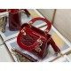 MINI LADY Dior BAG Patent Cannage Calfskin Red High