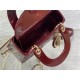 MINI LADY Dior BAG Patent Cannage Calfskin Burgundy High