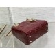 MINI LADY Dior BAG Patent Cannage Calfskin Burgundy High