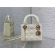 MINI LADY Dior BAG Patent Cannage Calfskin White High