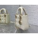 MINI LADY Dior BAG Patent Cannage Calfskin White High