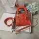 MINI LADY Dior BAG Patent Cannage Calfskin Orange High