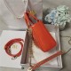 MINI LADY Dior BAG Patent Cannage Calfskin Orange High