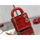 MINI LADY Dior BAG Patent Cannage Calfskin Cherry  High