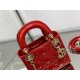 MINI LADY Dior BAG Patent Cannage Calfskin Cherry  High