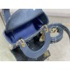 MINI LADY Dior BAG Patent Cannage Calfskin Blue High