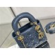 MINI LADY Dior BAG Patent Cannage Calfskin Blue High