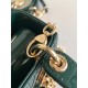 MINI LADY Dior BAG Patent Cannage Calfskin Dark Green High