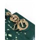 MINI LADY Dior BAG Patent Cannage Calfskin Dark Green High