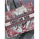 MEDIUM DiorAMOUR Dior BOOK TOTE Red and White D-Royaume d'Amour Embroidery High