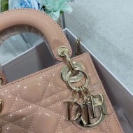 MINI LADY Dior BAG Patent Cannage Calfskin Nude High