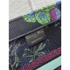 MEDIUM Dior BOOK TOTE Toile de Jouy Voyage Embroidery Blue High