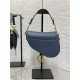 Mini SADDLE BAG Grained Calfskin Dark Blue High