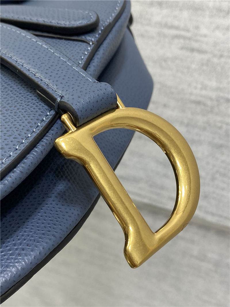 Mini SADDLE BAG Grained Calfskin Dark Blue High