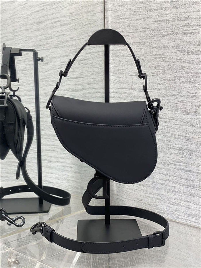 Mini SADDLE BAG Ultramatte Calfskin Black High