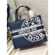 SMALL Dior BOOK TOTE Jute Canvas Embroidered with Dior Union Motif High