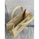 MEDIUM Dior BOOK TOTE D-Lace Embroidery with Macramé Effect High