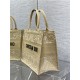 MEDIUM Dior BOOK TOTE D-Lace Embroidery with Macramé Effect High