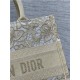 MEDIUM Dior BOOK TOTE D-Lace Embroidery with Macramé Effect High